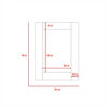Mueble de Tocador + Espejo + Cómoda 4 Cajones 1 Puerta Perla
