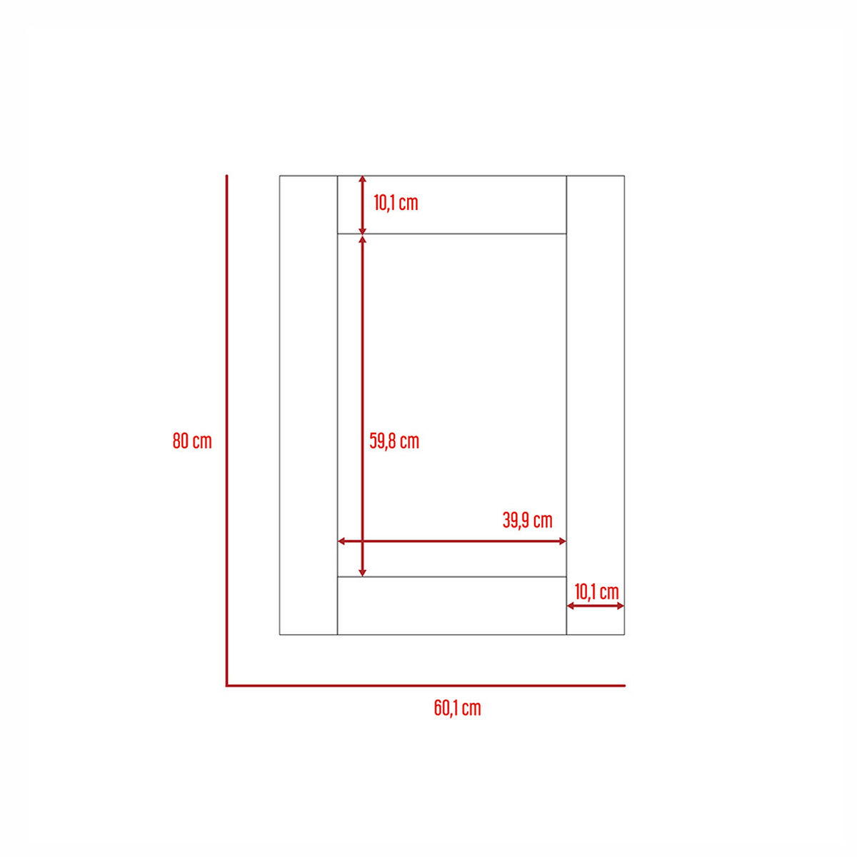 Mueble de Tocador + Espejo + Cómoda 4 Cajones 1 Puerta Perla
