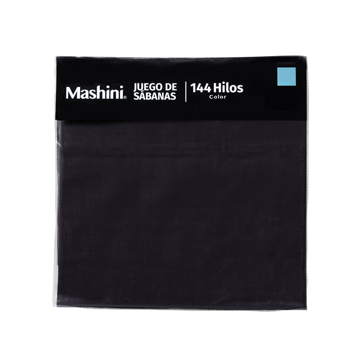 Juego de Sábanas Mashini 144 Hilos Súper King Liso Negro