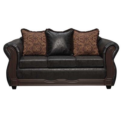 Imagen 2 del producto Juego de Living Black Factory Sofia Sofá 3 Cuerpos + Sofá 2 Cuerpos + Sillón 1 Cuerpo Negro