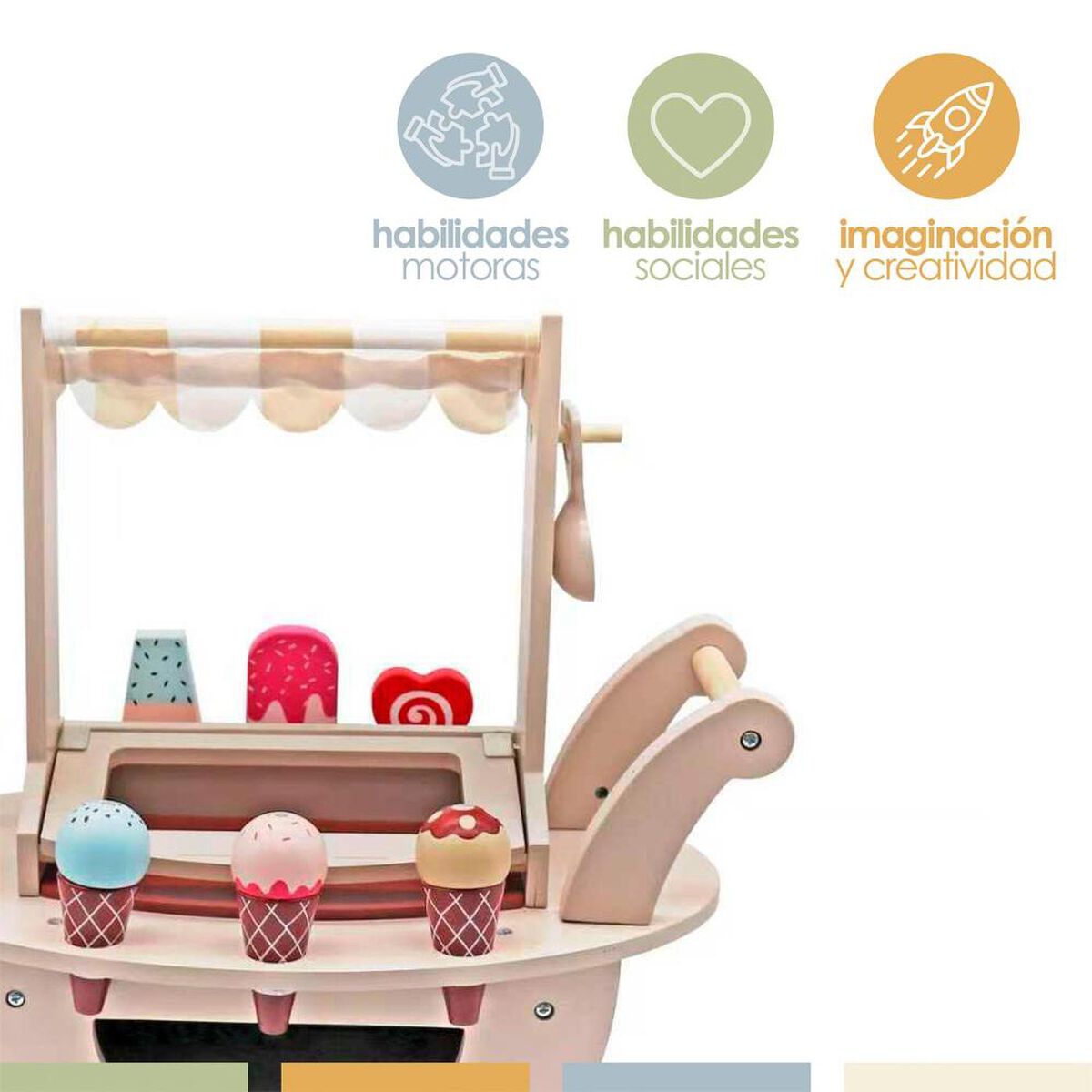 Juego Helader&iacute;a Infantil Ni&ntilde;os Madera Band&uacute;
