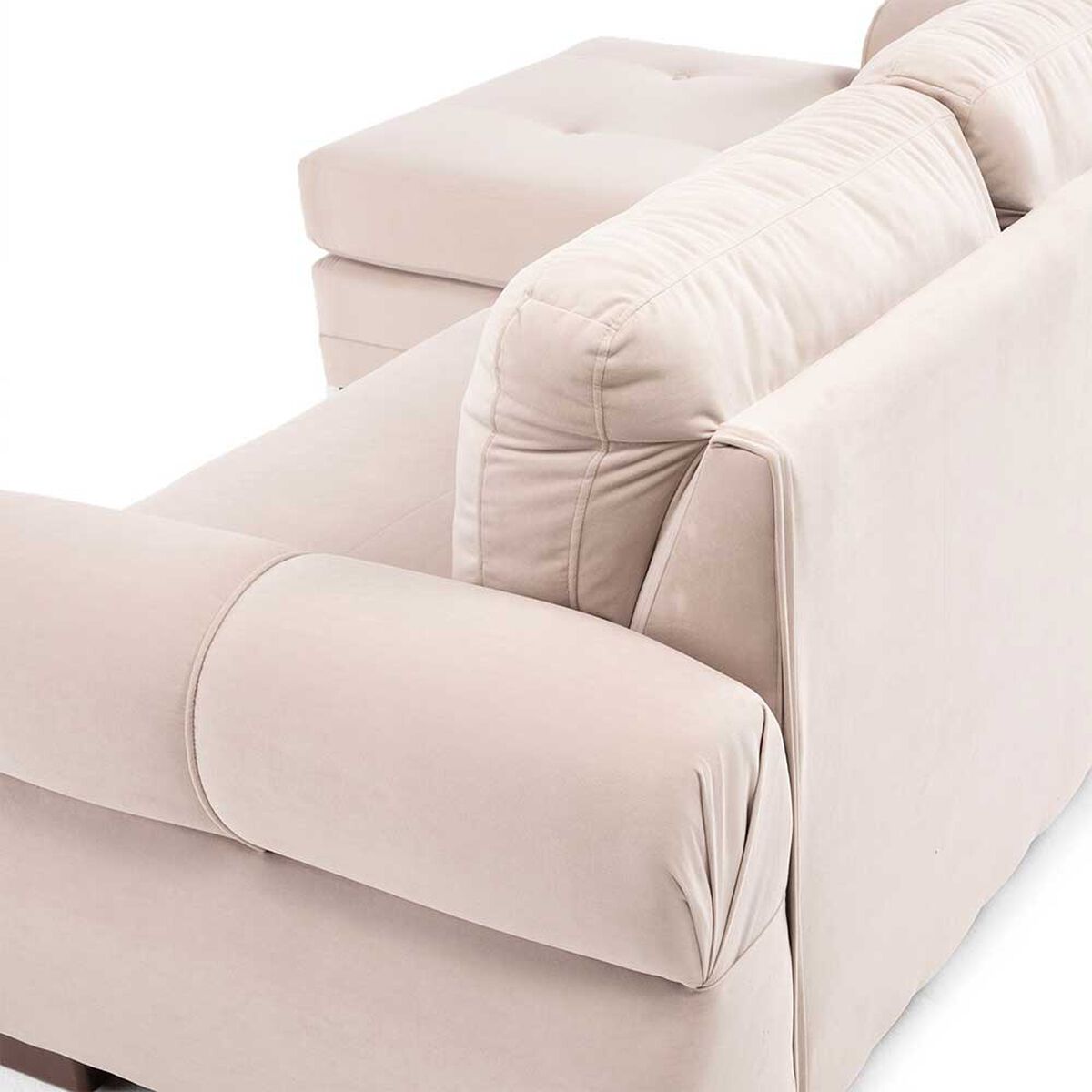 Sof&aacute; Seccional Living Factory Oregon 4 Cuerpos Beige