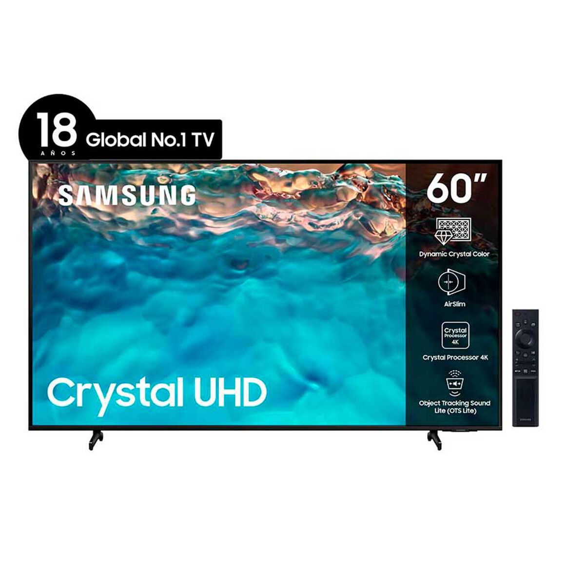 LED 60" Samsung UN60BU8000GX Smart TV 4K UHD 2022