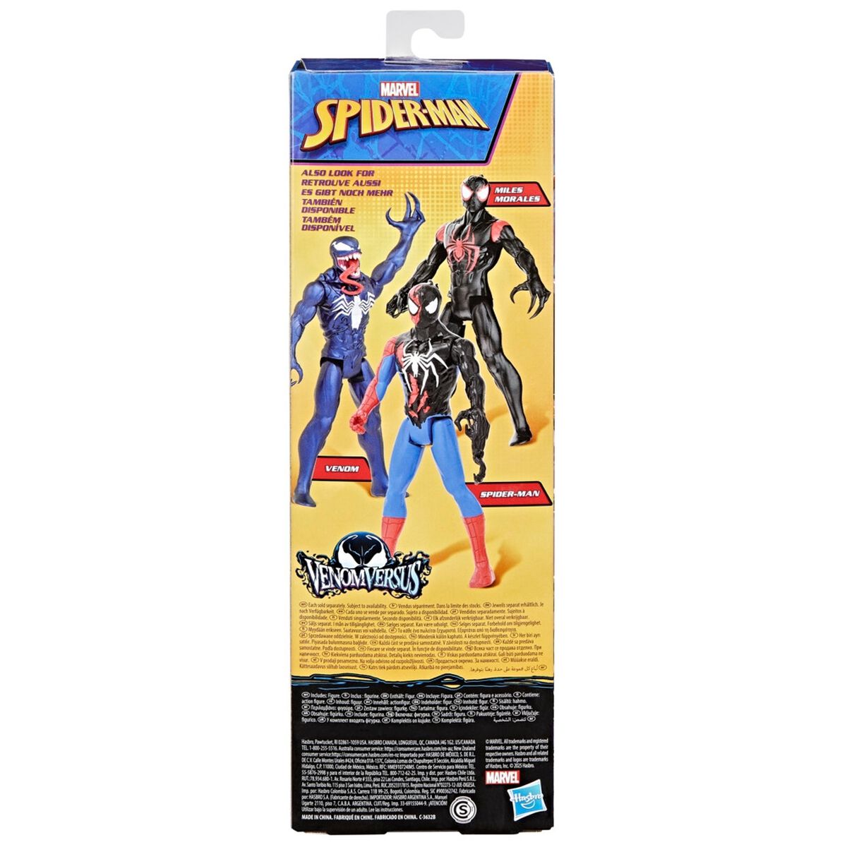 Figura Spiderman Titan Hero Series VenomVersus Miles Morales