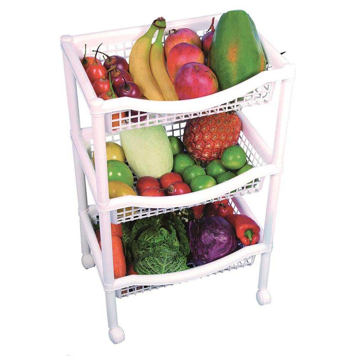 Canasta Movil Rimax Rectangular Blanco