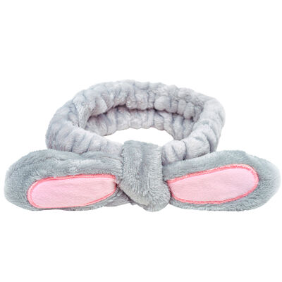 Imagen 1 del producto Cintillo Make Up Orejas Cortas Gris Skinlab