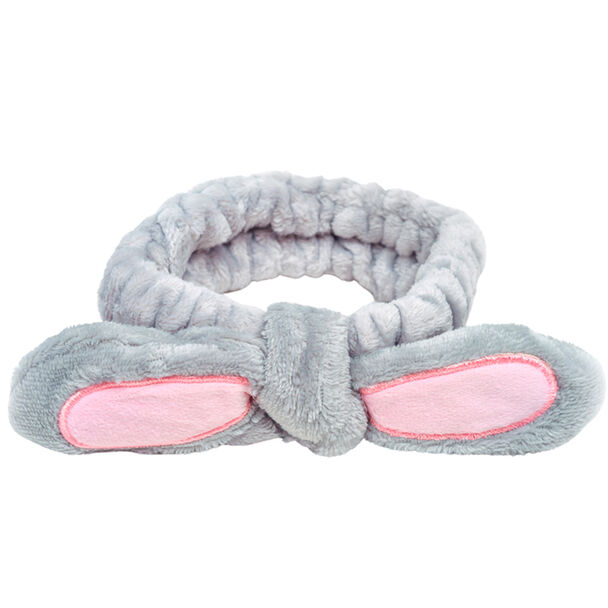 Cintillo Make Up Orejas Cortas Gris Skinlab