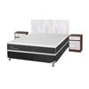 Box Spring CIC 2 Plazas Ortopedic + Respaldo + 2 Veladores