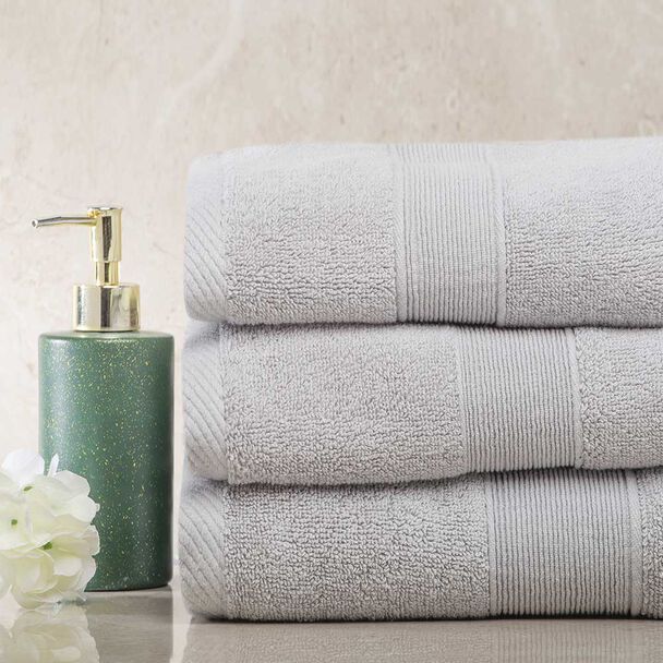 Toalla de Baño Zibel Liso 70 x 140 cm Silver