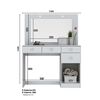 Tocador Home Mobili Cado 4 Cajones 1 Puerta Blanco