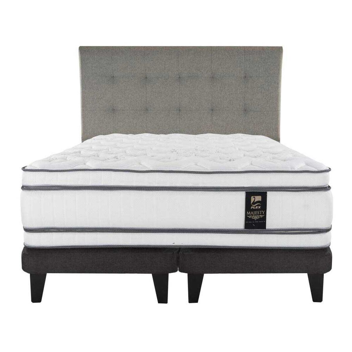 Cama Europea Flex Super King Majesty + 1 Respaldo