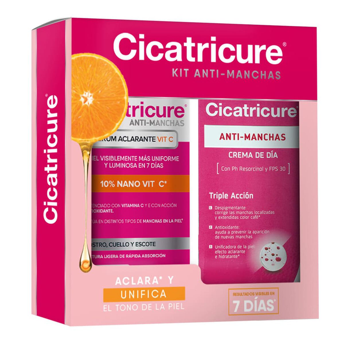 Pack 1 Crema Antimanchas 50 gr + Serum Vitamina C 30 ml Cicatricure