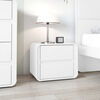 Velador Di Poretti Design Loop 2 Cajones Blanco
