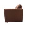 Juego de Living Kea Nize Felpa Sofá 3 Cuerpos + Dos Pouf 1 Cuerpo Café