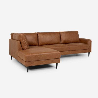 Sofá Seccional Izquierdo Rosen Adana 3 Cuerpos Camel