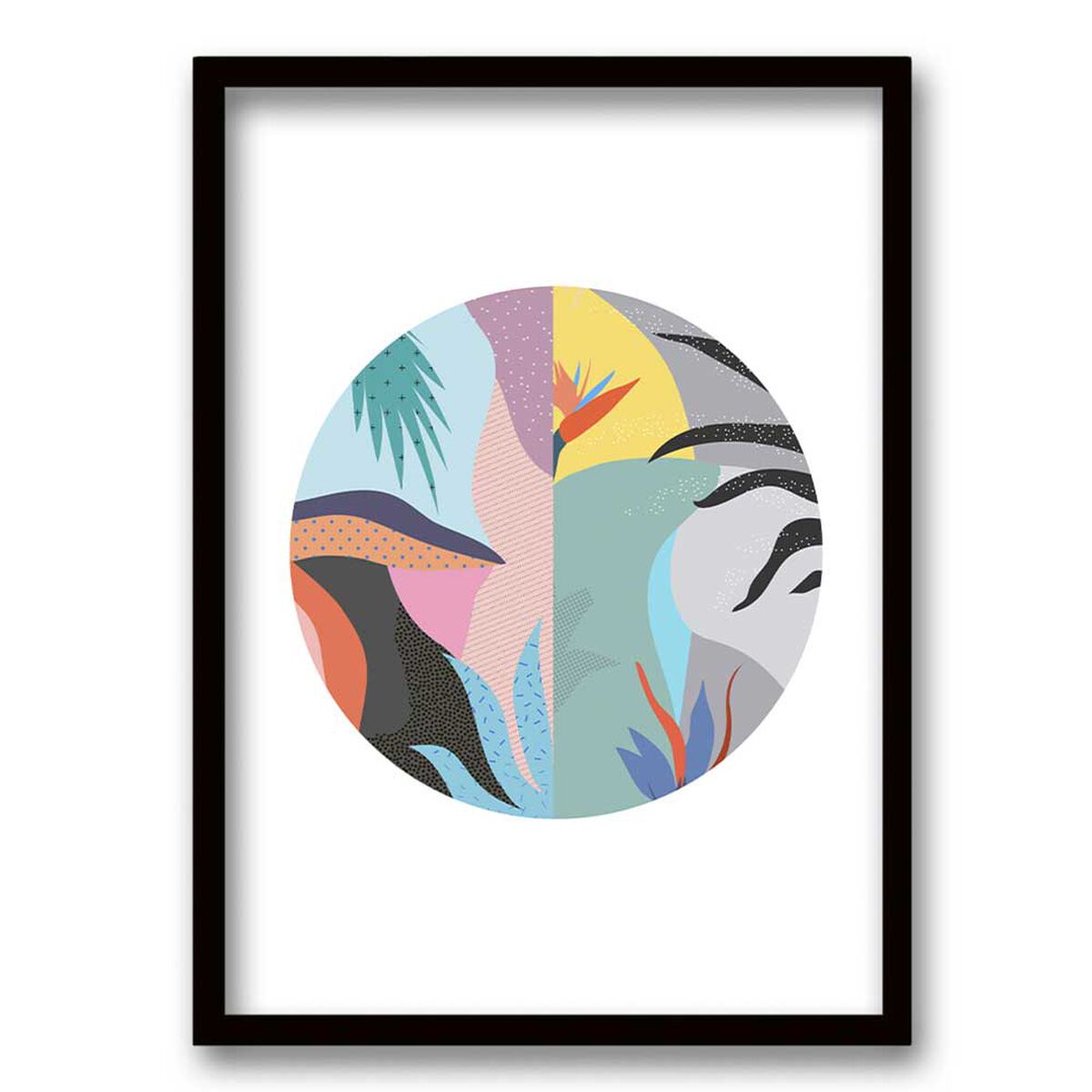 Cuadro Decorativo Retela Arte Circular 40 x 30 cm