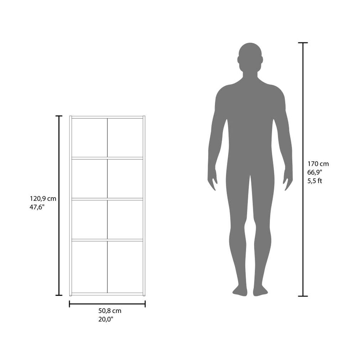 Biblioteca Tuhome Eco Joy Melamina Wengue 