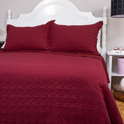 Imagen 1 del producto Quilt Doral King Burdeo Velvety