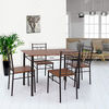 Juego Comedor Villarrica 4 Sillas Roble