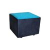 Sof&aacute; Muebles MYM Julietta 3 Cuerpos + Dos Pouf 1 Cuerpo Negro Calipso