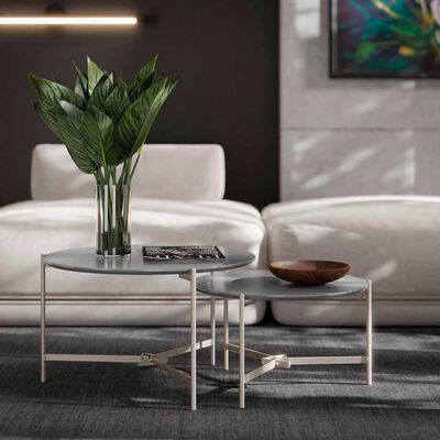 Imagen 2 del producto Set 2 Mesas de Centro Onessta Prisma Gris