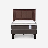 Cama Europea Rosen 1 Plaza New Style 4 Plus + Respaldo Rachel