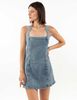 Vestido Corto Denim Sin Mangas Mujer Icono