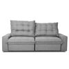 Sofá Cama Innovamuebles Magestic Córdoba 2 Cuerpos Gris Claro