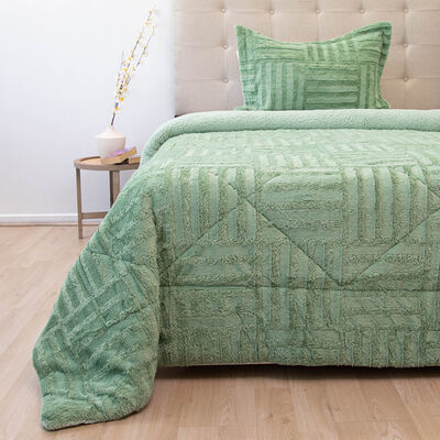 Cubrecama Doral 1,5 Plazas Verde Senses