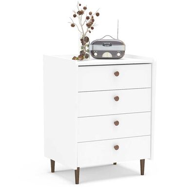 Imagen 2 del producto Cómoda Vekkahome Luisiana 4 Cajones Blanco