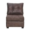 Sofá Seccional Innovamuebles Le Mans Doble Chaise XL 5 Cuerpos Café Envejecido