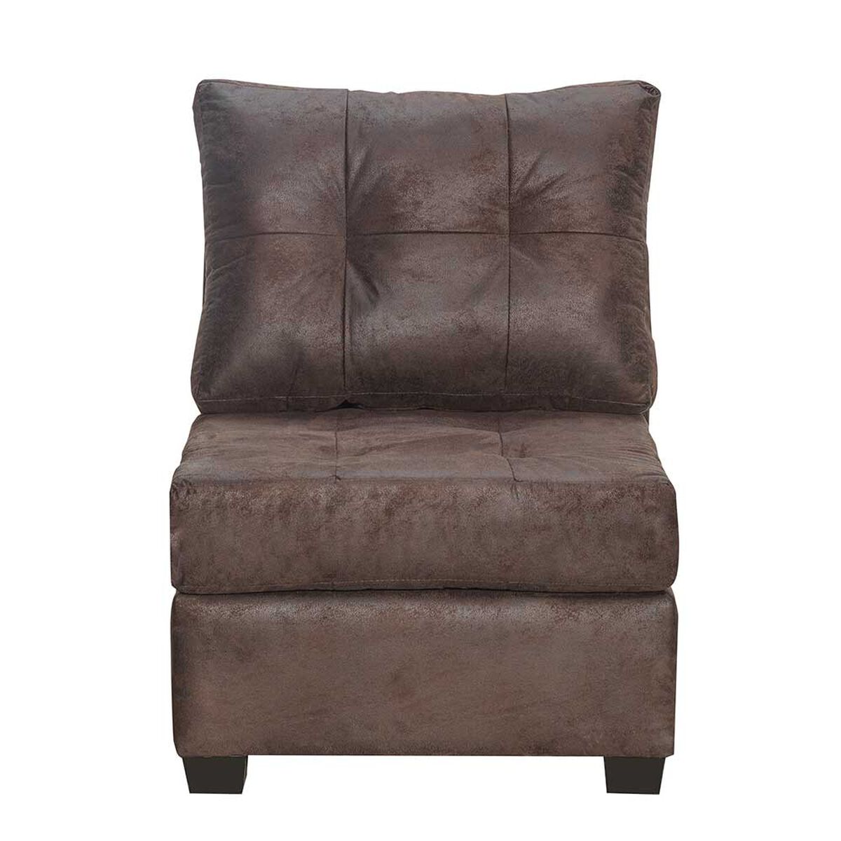 Sofá Seccional Innovamuebles Le Mans Doble Chaise XL 5 Cuerpos Café Envejecido