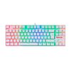 Teclado Gamer Redragon K552W Kumara Mecánico RGB Blanco