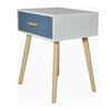 Velador Britbox Dover Blanco 1 Cajón