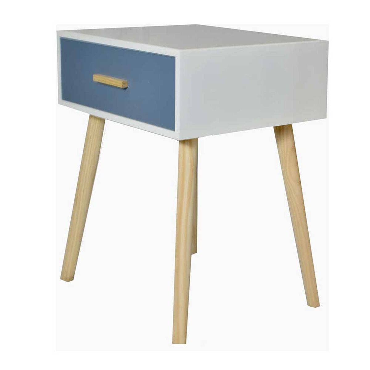 Velador Britbox Dover Blanco 1 Cajón