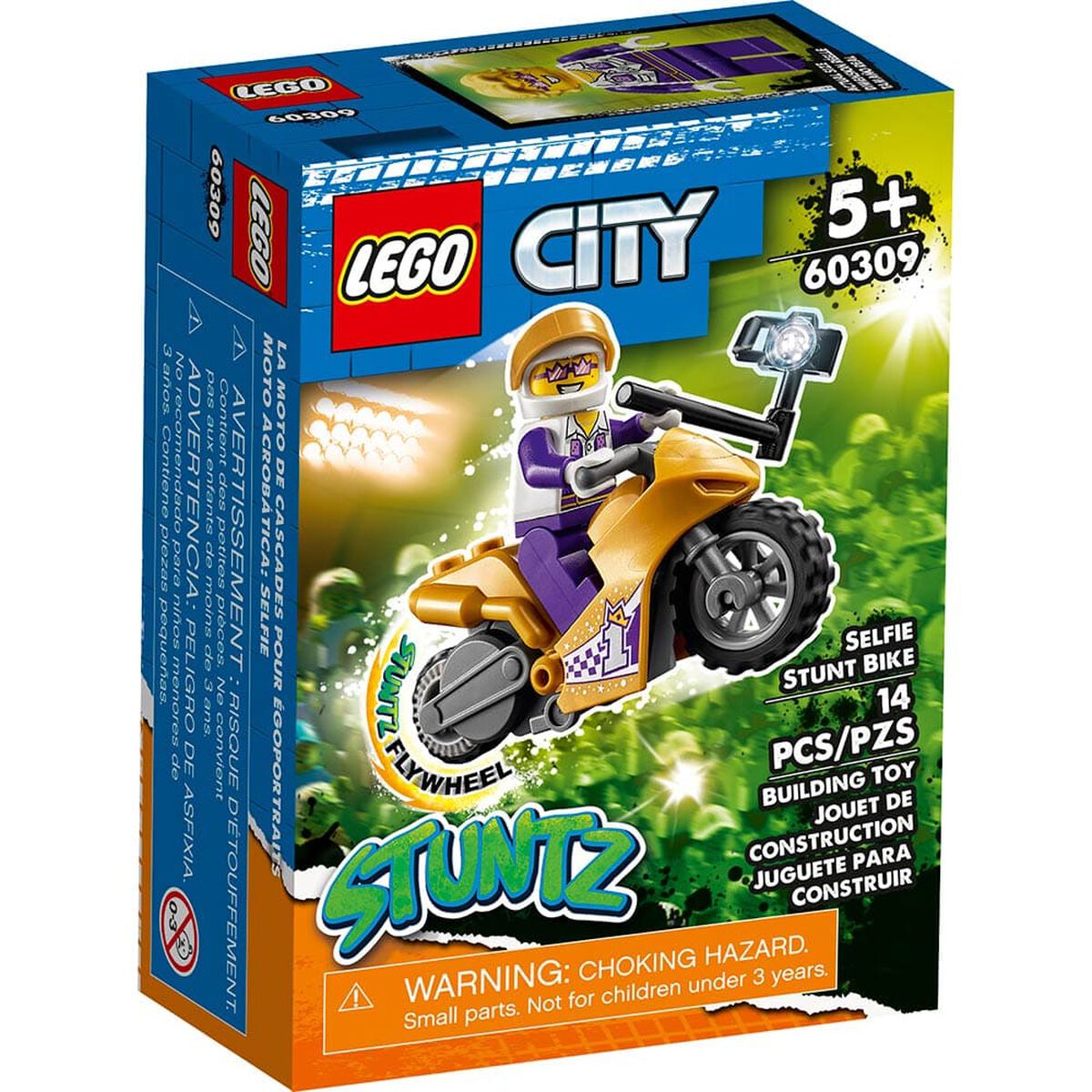 Bloques City Stuntz Moto Acrobática Selfie 14 Piezas Lego