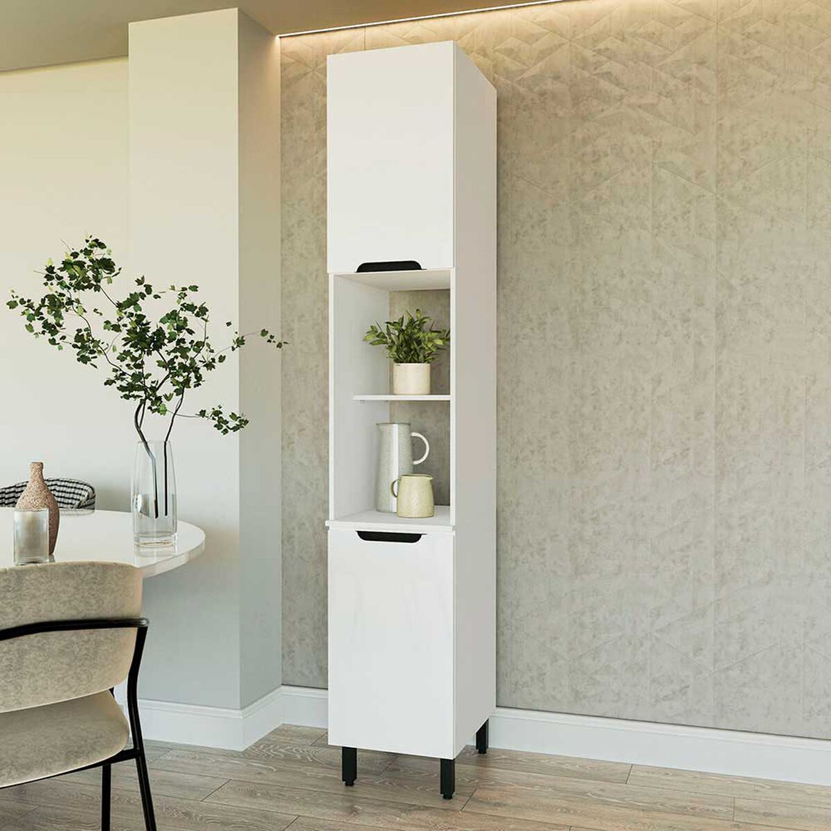 Despensa de Cocina delta Vekkahome 2 Puertas Blanca