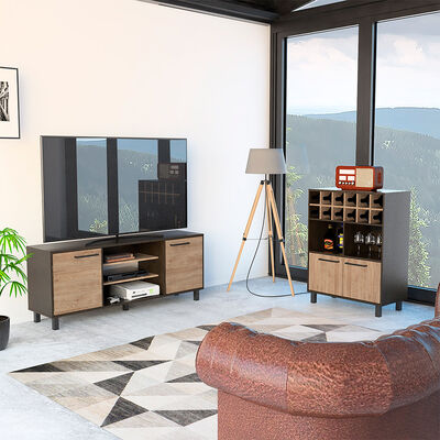 Rack TV Hasta 65" + Bar TuHome Kaia