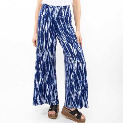 Pantalón Wide Led Mujer Alma Azul