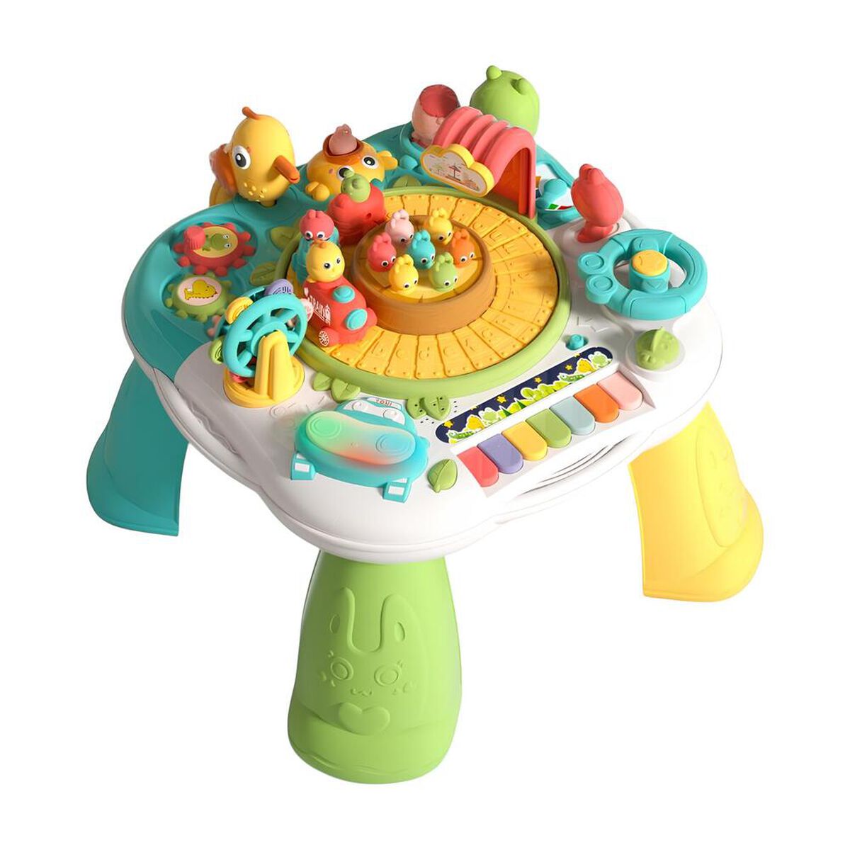 Mesa de Actividades Fun 34 x 34 cm Verde LuBabycas