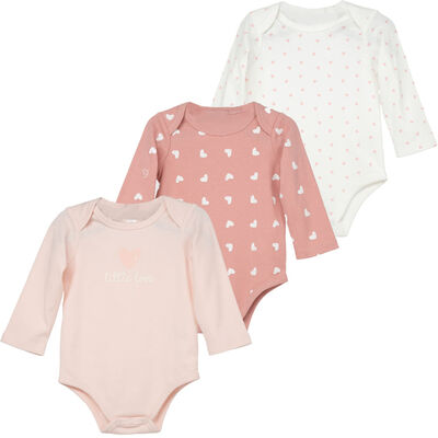 Imagen 1 del producto Pack 3 Pilucho Manga Larga Bebé Chess Baby Rosa