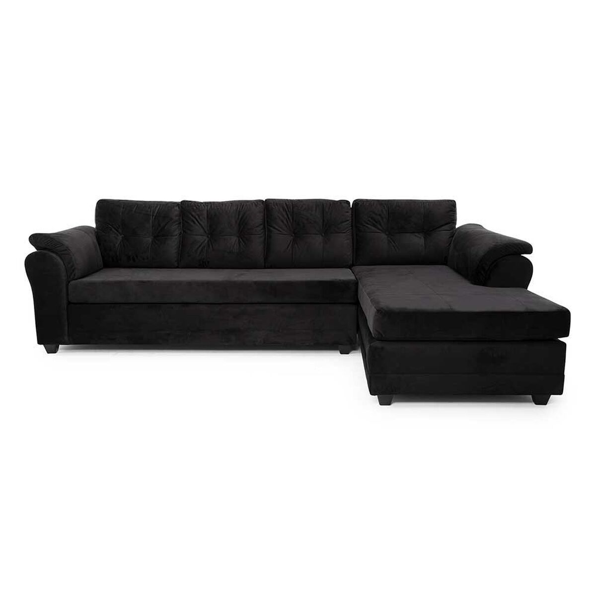 Sofá Seccional Muebles MPR Journey 3 Negro