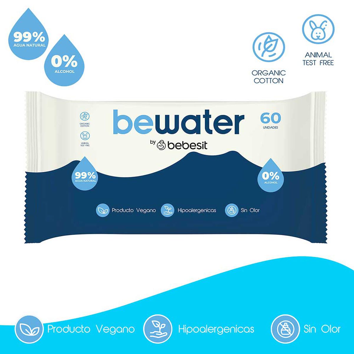 Toallitas Humedas Be Water x12 Bebesit