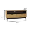 Rack TV Vekkahome Ares Hasta 43" Café