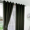 Combo Cortinas Doral Rustico 220 x 140 cm Negro