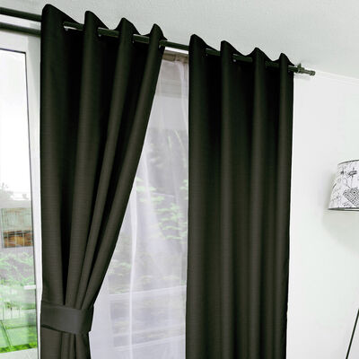 Imagen 2 del producto Combo Cortinas Doral Rustico 220 x 140 cm Negro