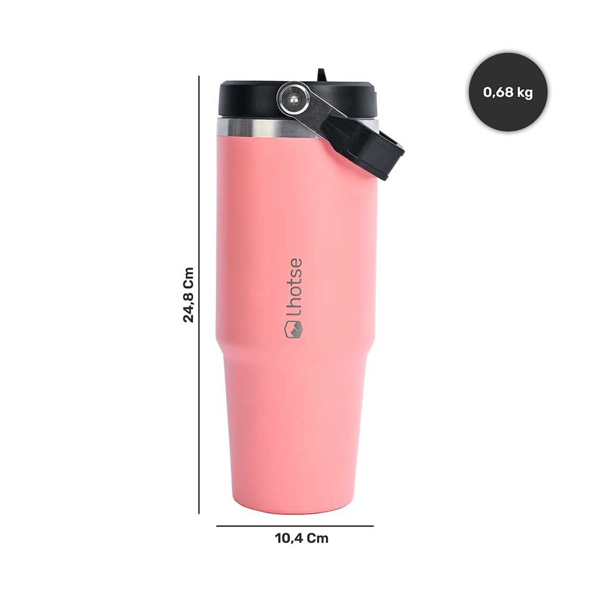 Botella Térmica Insulada Travel Mug 900ml Pink Lhotse