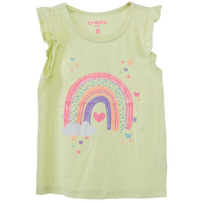 Polera Sin Manga de Algodón Niña Chess