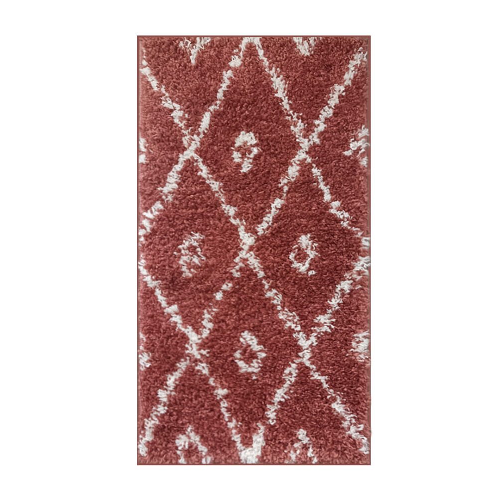 Alfombra Idetex Shaggy Guiza 70x200 cm Terracota