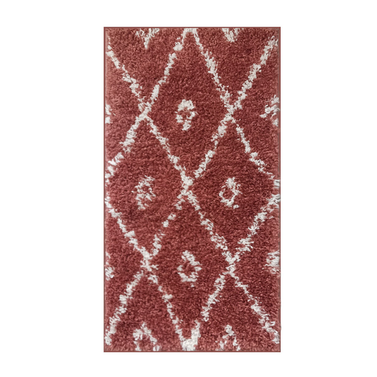 Alfombra Idetex Shaggy Guiza 70x200 cm Terracota